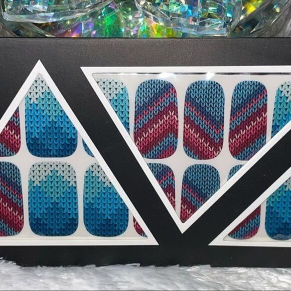 Colour Flash - “Chunky Cable Knit”, knit pattern on a pearlized base. - Picture 4 of 9